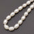 Natural Fresh Water Button Shape Pearl Necklace