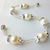 Genuine Fresh Water Pearls and Silver Flowers Bracelet