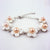 Plum Blossom Shape Genuine Fresh Water Pearls Bracelet