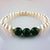 Genuine Fresh Water Pearls & Jade Beads Bracelet