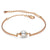 Bracelet de perles d'eau douce en or rose