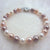 Bracelet de perles d'eau douce de forme ronde de qualité supérieure