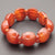 Genuine Red Agate Stretch Bracelet