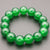 Echtes Stretch-Armband aus grüner Jade