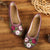 Traditional Chinese Floral Embroidery Shoes Linen Shoes