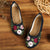 Zapatos bordados florales chinos tradicionales Zapatos de lino