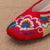 Traditionelle chinesische Schuhe mit Keilabsatz und Blumenstickerei