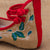 Zapatos de tacón de cuña con bordado floral chino tradicional