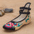 Traditional Chinese Floral Embroidery Wedge Heel Shoes