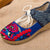 Zapatillas de deporte de los zapatos caseros del bordado floral chino tradicional