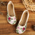 Traditional Chinese Floral Embroidery Shoes Linen Shoes