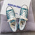 Sneaker con scarpe di tela floreale in stile tradizionale cinese