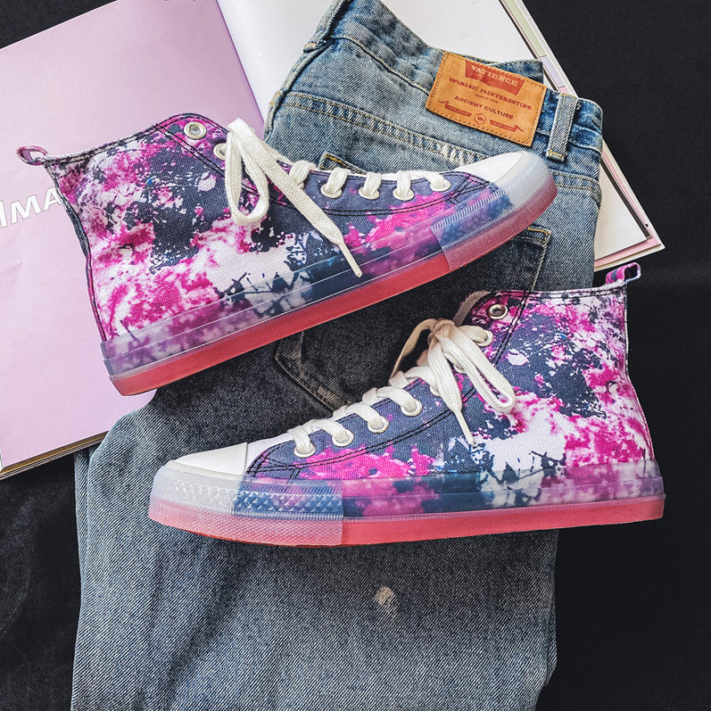 Zapatillas de lona pintadas a mano clearance