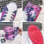 Sneaker per scarpe sportive in tela stile cinese con graffiti dipinti a mano