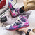 Sneaker per scarpe sportive in tela stile cinese con graffiti dipinti a mano