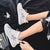 Crane Pattern Chinese Style Canvas Sports Shoes Sneaker