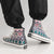 Sneaker per scarpe sportive in tela con motivo floreale in stile cinese