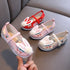 Rabbit's Ears Designed Traditional Girls' Chinese Embroidery Shoes Dancing Shoes