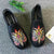 Mocassini per scarpe casual cinesi tradizionali con ricamo fenicottero