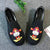 God of Wealth Embroidery Traditional Chinese Causal Shoes Loafers
