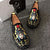 Facial Makeup Embroidery Traditional Chinese Causal Shoes Loafers