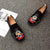 Beautiful Woman Embroidery Traditional Chinese Causal Shoes Loafers