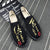 Chinese Characters Embroidery Traditional Chinese Causal Shoes Loafers