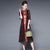 Keyhole Neck Knee Length Floral Cheongsam Mother Dress with Shawl