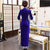 Half Sleeve Floral Sequins Mandarin Collar Velvet Cheongsam Evening Dress