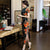 Keyhole Neck Full Length Floral Velvet Cheongsam Evening Dress