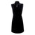 Knee Length Sleeveless Velvet Cheongsam with Suede Coat