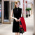 Knee Length Sleeveless Velvet Cheongsam with Floral Suede Coat