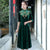 Half Sleeve Floral Embroidery Velvet Traditional Chinese Style Mother Dress