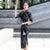 Vestido chino cheongsam tradicional de lana floral de longitud de té 3/4 manga