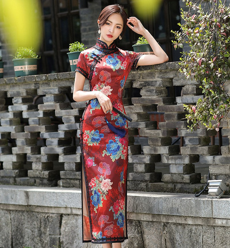 Vestido Qipao Vestido Mujer Chino Tradicional Vestido Qipao