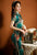 Mandarin Collar Floral Silk Tea Length Traditional Cheongsam Chinese Dress