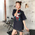 T-Shirt im chinesischen Stil mit halben Ärmeln im Cheongsam-Stil