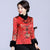 Fur Collar & Cuff Brocade Chinese Jacket with Long Pants