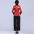 Fur Collar & Cuff Brocade Chinese Jacket with Long Pants