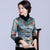 Fur Collar & Cuff Brocade Chinese Jacket with Long Pants