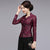 V Neck Lace Cheongsam Top with Long Pantskirt