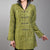 Long Sleeve V Neck Fancy Cotton Chinese Style Wind Coat