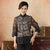 3/4 Sleeve Two Layers See-through Floral Chinese Jacket