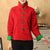 Stand Collar Cotton Chinese Coat with Strap Buttons