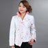 Stand Collar V Neck Floral Embroidery Chinese Style Women's Jacket