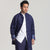 Esclusiva giacca Kung Fu in cotone stile cinese con polsino risvoltato