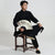 Klassische, lange, traditionelle Mandarin-Mantel-chinesische Jacke