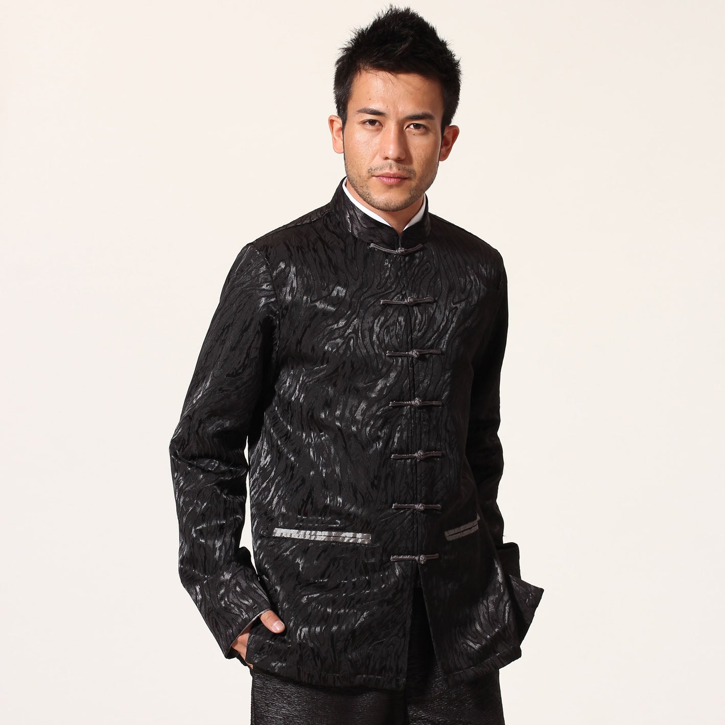 Dark Fringe Traditional Chinese Jacket Kung Fu Coat – IDREAMMART