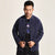 Traditionelle chinesische Jacke mit charakteristischer, verheißungsvoller Stickerei aus Baumwolle