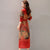 Long Sleeve Tea Length Suede Chinese Style Wind Coat
